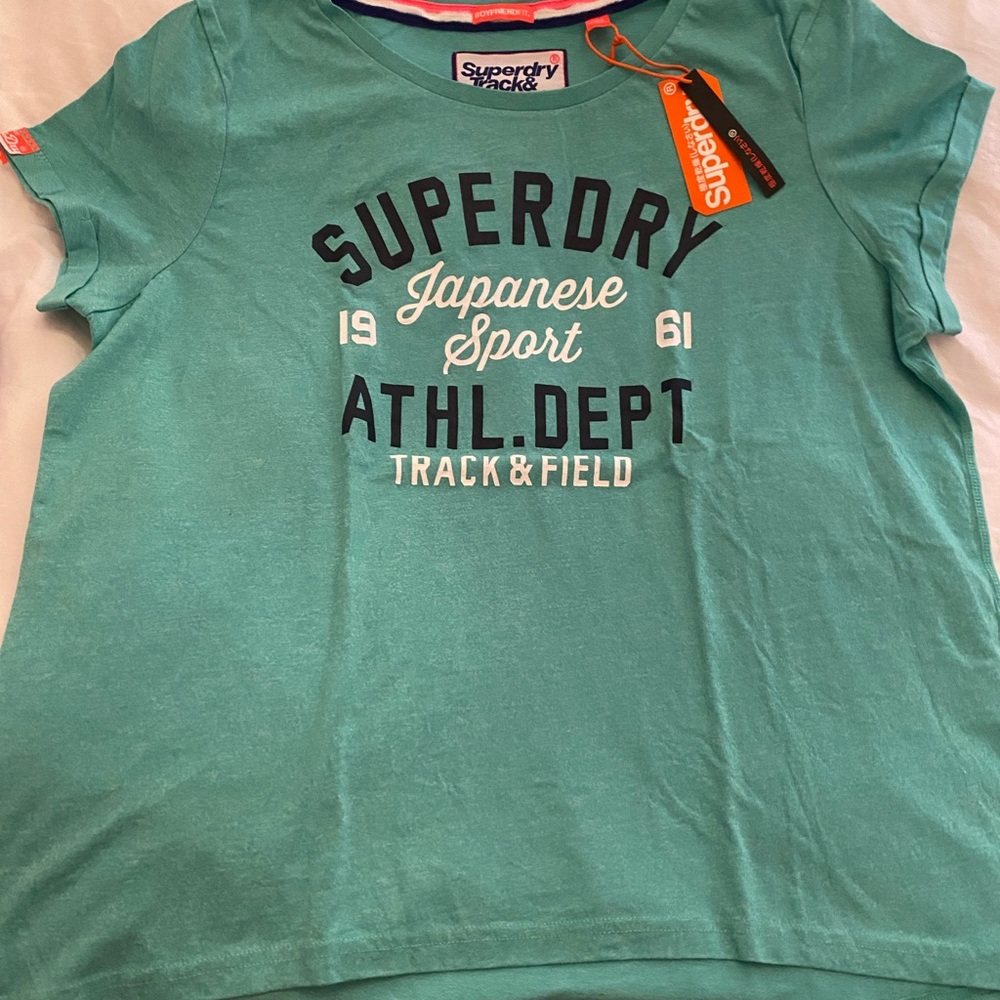 Superdry Teal Green Short Sleeve Graphic Tee